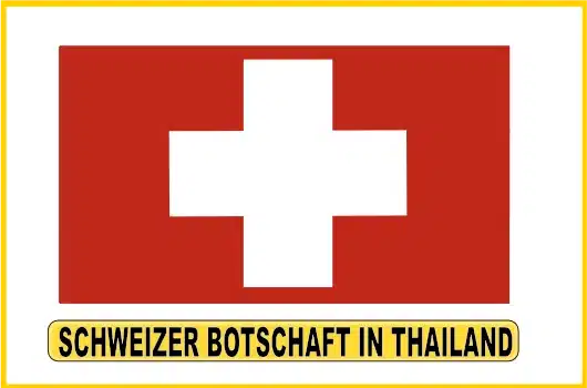 Farben der schweizer Nationalflagge rot mit weissem Kreuz