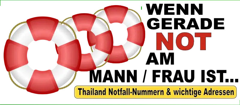 Thailand - Notfallnummern