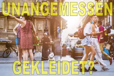 In Thailand unangemessen gekleidet
