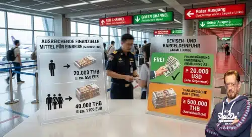 Wie viel Bargeld darf man nach Thailand einführen?