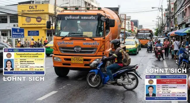 Brauche ich einen Motorradführerschein in Thailand?